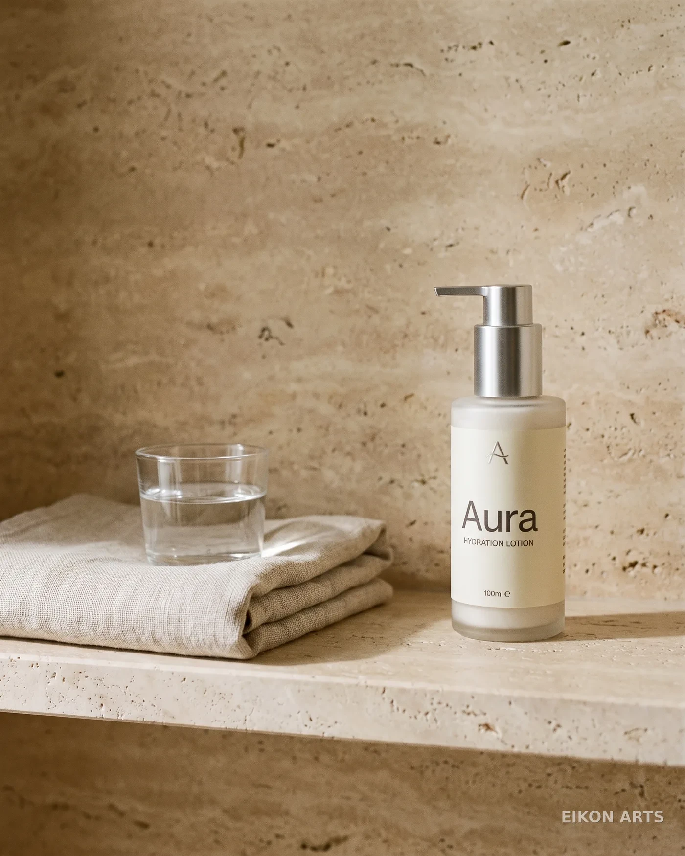 Aura Hydration — the bottle in its world